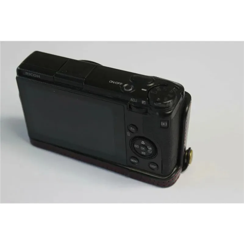 

For Ricoh GRIII Protective case camera bag gr3 eather case, half set, base griii accessories Camera Bag