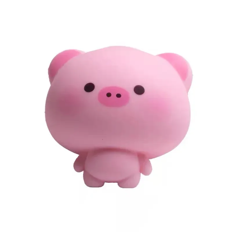 Knuspriges Kawaii Rosa Schweinchen Squishy Handgemachter Ball Langsam Zurückfederndes Mochi Fidget Squeeze Spielzeug Tragbares Sensorisches Angst- und Stressabbau-Spielzeug ﻿ – Detail 6