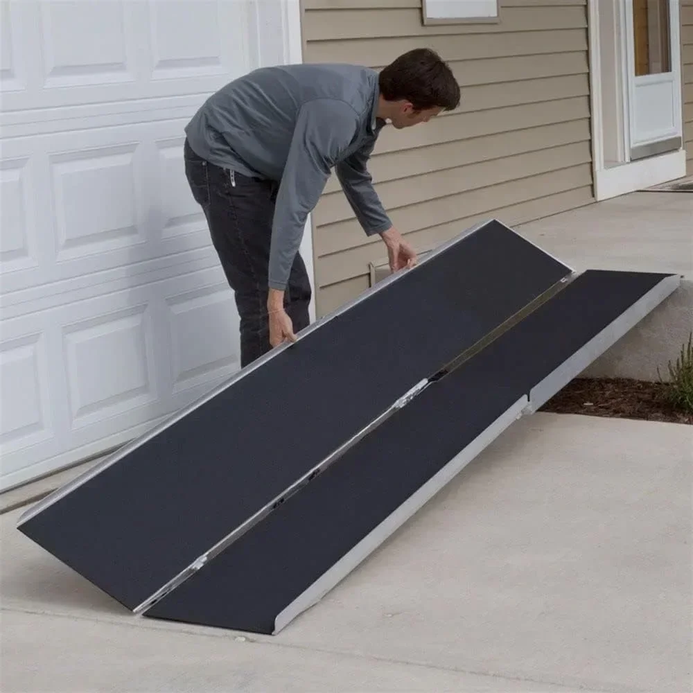 Silver Spring WCMF-12 Aluminum Multi-Fold Wheelchair Ramp -12' Long