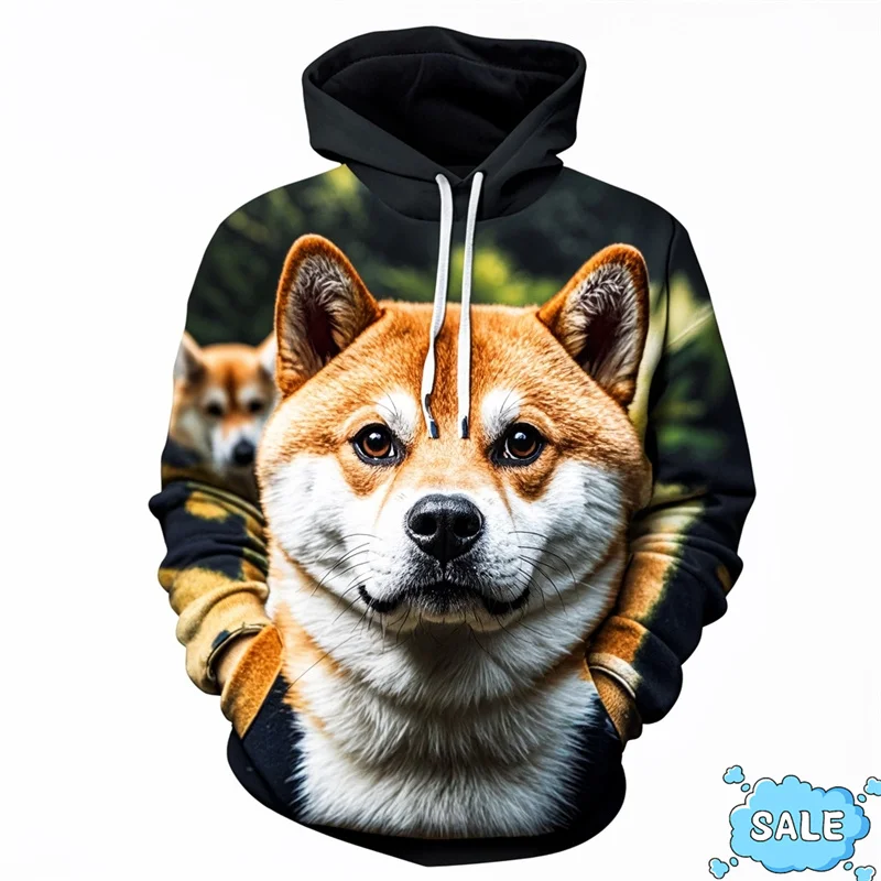 Autumn New 3D Printed Cute Doge Cheems New In Hoodies & Sweatshirts Shiba Inu Graphic Hooded Hoody Funny Mens Clothing Pullovers