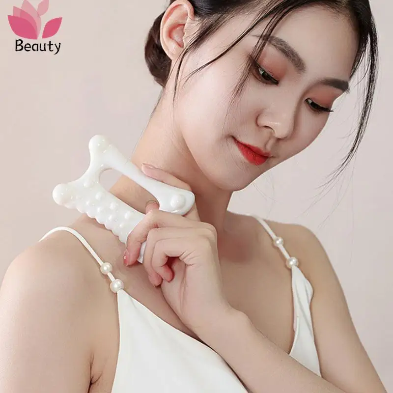 

1PC Facial Gua Sha Massage Board Resin Reduce Fat Static Free Portable Full Body Scraping Plate for Women Adults Pain Relief