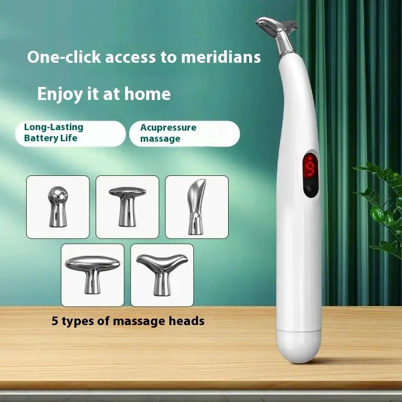 5 في 1 الذكية نبض ميريديان الطاقة القلم الإلكترونية الوخز بالإبر تدليك القلم لتخفيف الآلام مكركرنت نبض العضلات عصا تدليك