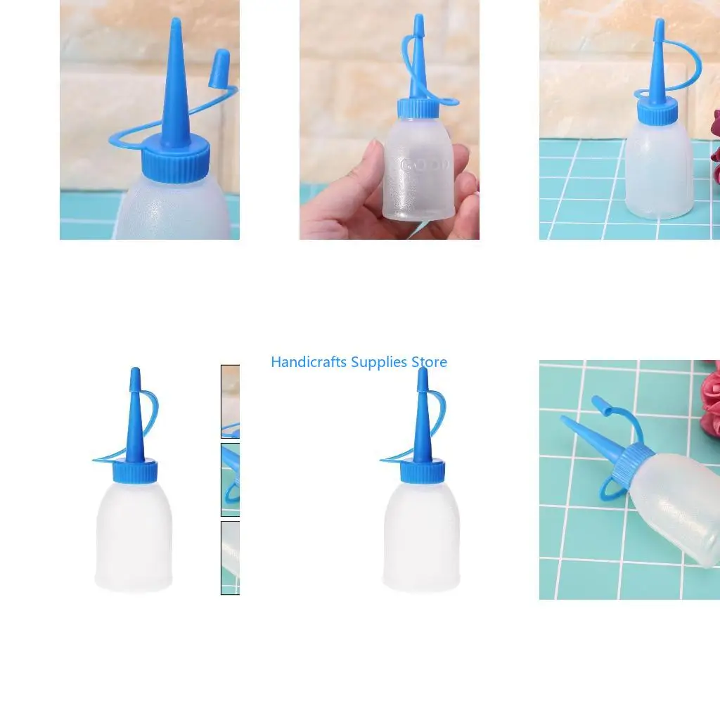 R1WA 30ml Industrial Gel Oil Ketchup Plastic Squeeze Bottle Jet Dispenser for w/