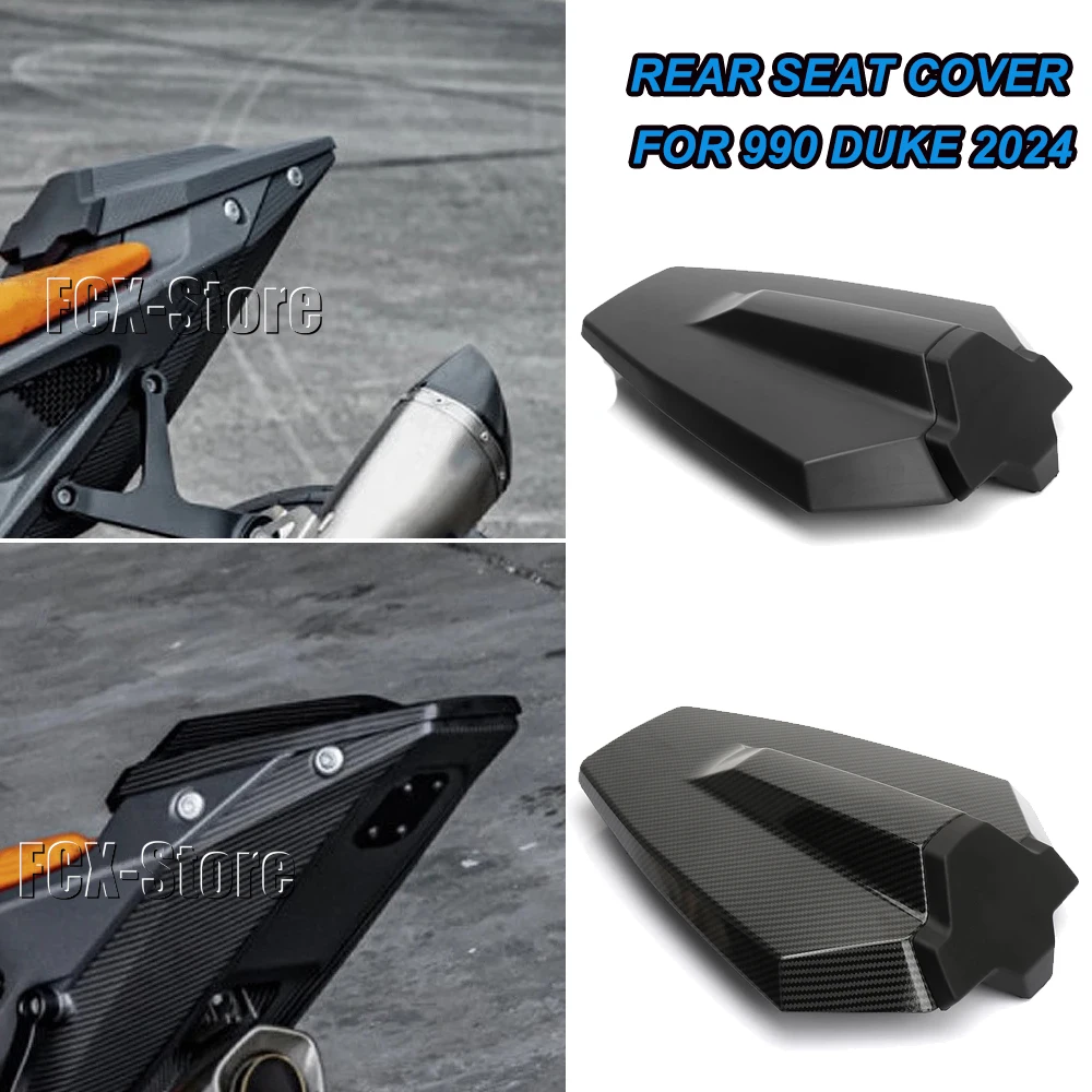 Motorcycle New Carbon Fiber Black Rear Hump Athletic Single Tail Cap Rear Seat For 990Duke 990 Duke 990DUKE 990 DUKE 2024