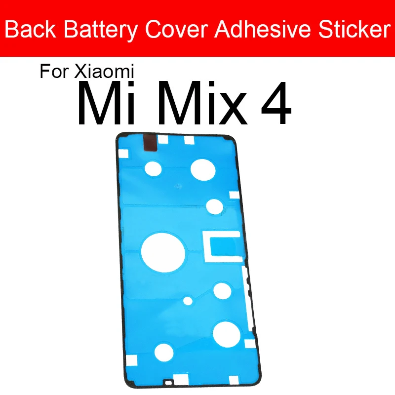 Pegatina adhesiva para cubierta de batería trasera de Xiaomi Mi Mix 2s Mix 3 Mix 4 Mi A3, cinta adhesiva para puerta trasera, piezas de repuesto