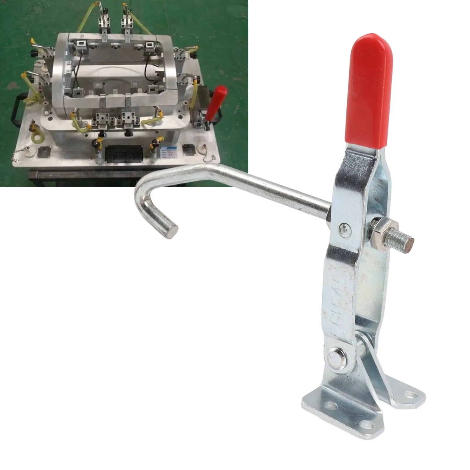 Toggle Clamp J Hook Type J Hook Type Toggle Clamp Quick Holding Draw Action Pull Hook Type Mechanical Hook Toggle Clamp