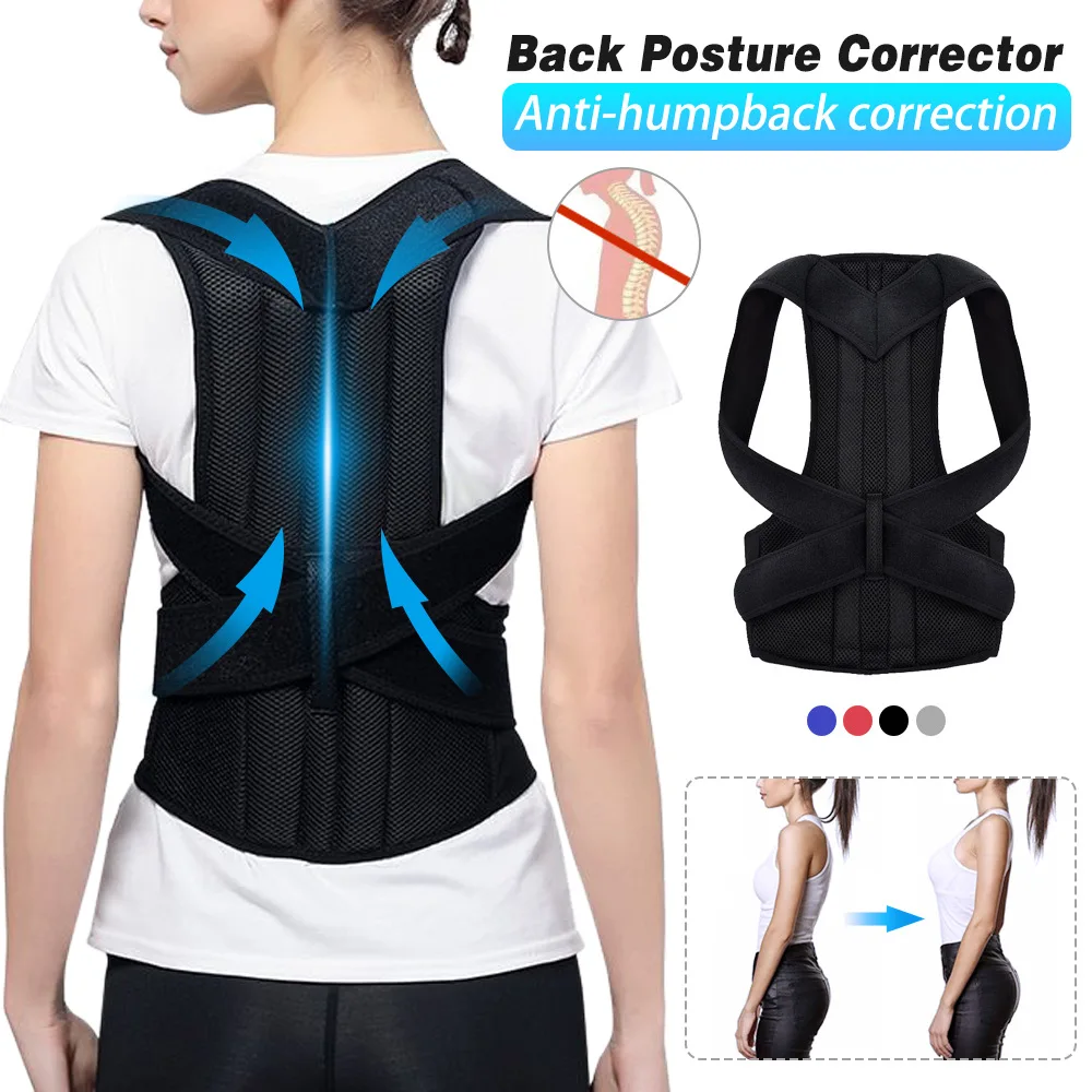 Hump correction strap Adult adjustable back correction strap with support strip correction strap