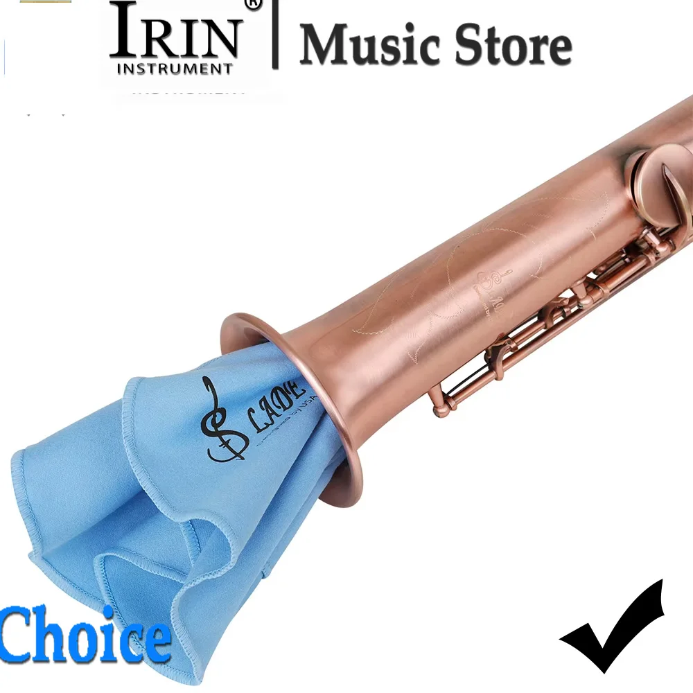SLADE Saxophone Cleaning Swab Cloth Butterfly Type Cotton Blue Universal Wind Instrument Sax Cleaning Accessories