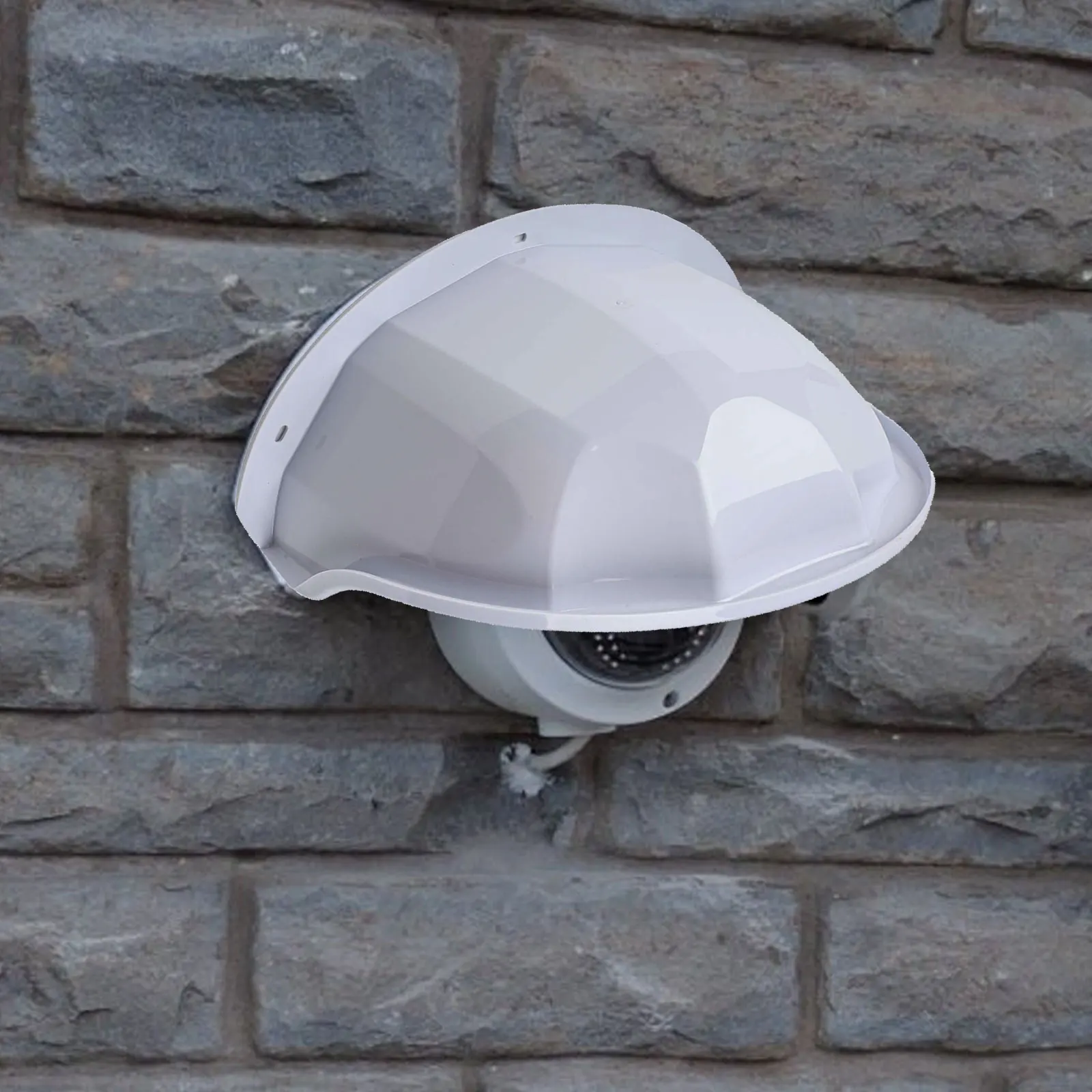 1/2pcs Sun Rain Shade Camera Cover Protective Cover Shield Wall Waterproof Rainproof Shell Protector For Outdoor Camera