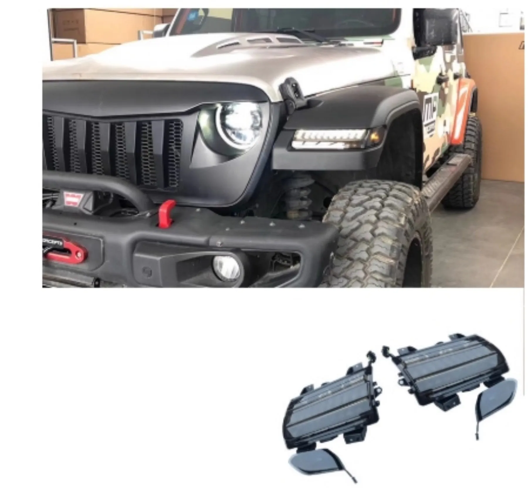 

Автомобильный фонарь для бровей, боковой габаритный фонарь для дневных ходовых огней 2018-2022, указатель поворота