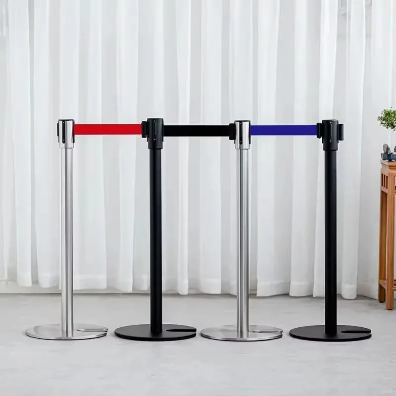 Stainless Steel Queue Strut Rod Gold Silver Black Retractable Crowd Control Queue Bracket
