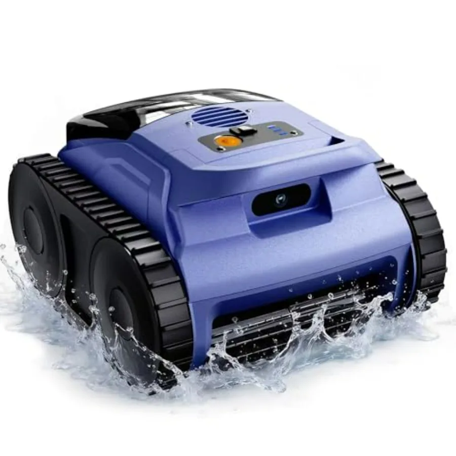 

Automatic Robotic Pool Vacuum for Inground Above Ground Pools, Wall Climbing, Floor/Walls/Waterline/Drain/Skimmer Cleaning, 215