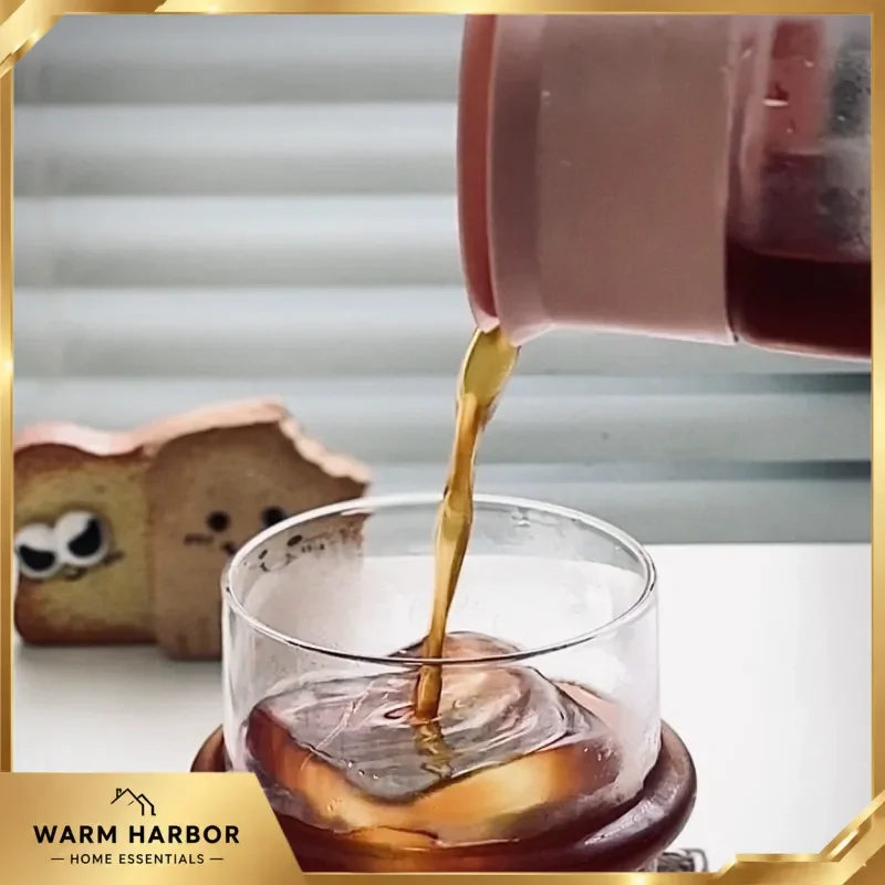 Hero Fanjing Glass Cold Brew Coffee Maker Large Capacity Portable Pitcher Bottle For Home Cafe Coffee Tea Brewer Ice Drip Pot