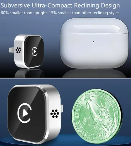 Imagen 2 del producto Pionray 2 en 1 adaptador CarPlay inalámbrico y Android Auto 5GHz WiFi tipo C/USB Plug Play adaptador de transmisión Multimedia para coche