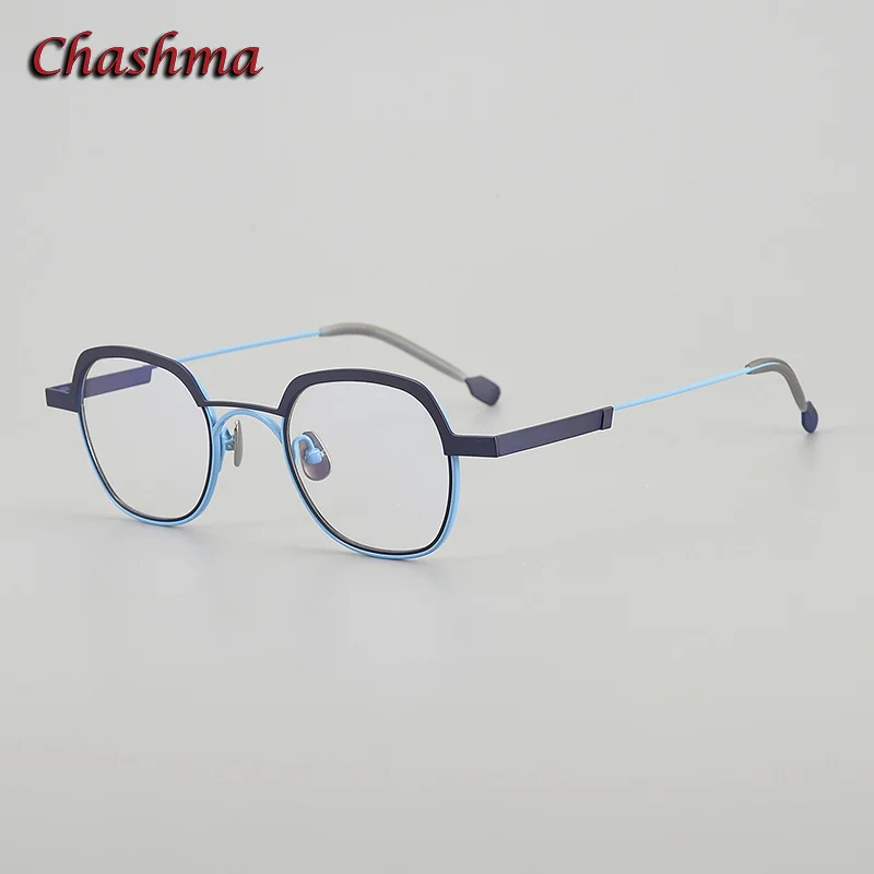 Chashma Prescription Glasses Fashion Optical Eyewear Men Eyeglasses Frame Ultra Light Pure Titanium Spectacles for Recipe Lenses