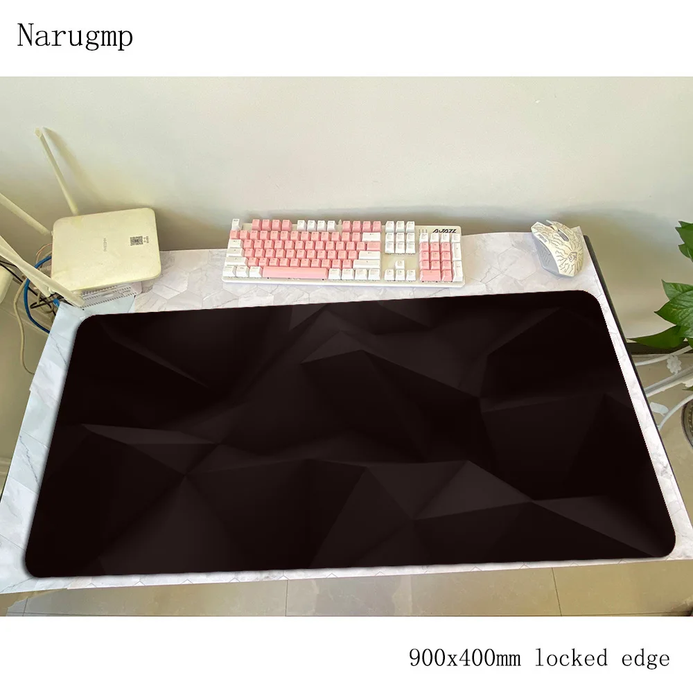 Black Abstract padmouse High quality accessory 900x400x4mm mouse pad HD print gaming rubber mats keyboard large mouse mat gamer