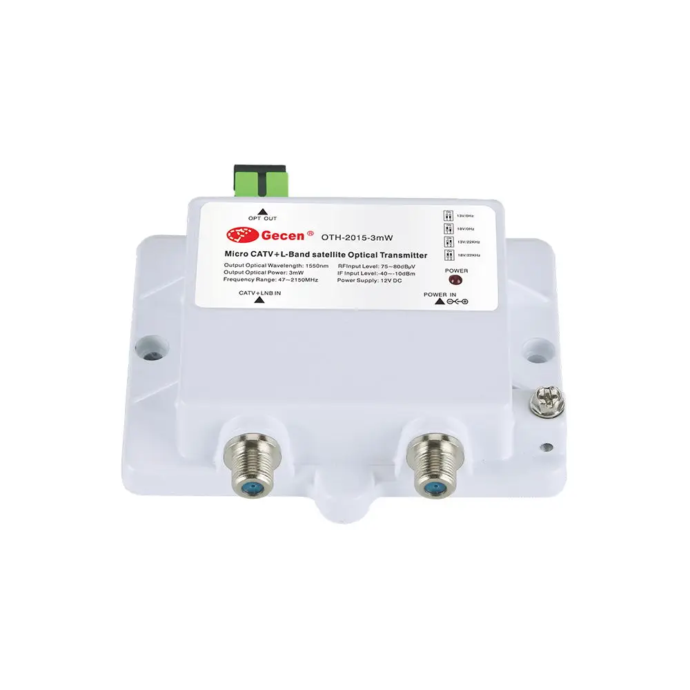 

OTH-2015 3MW Optical Transmitter 1550nm FTTH Fiber Optic Equipment With SC FC RJ45 Connectors For CATV And Network Use