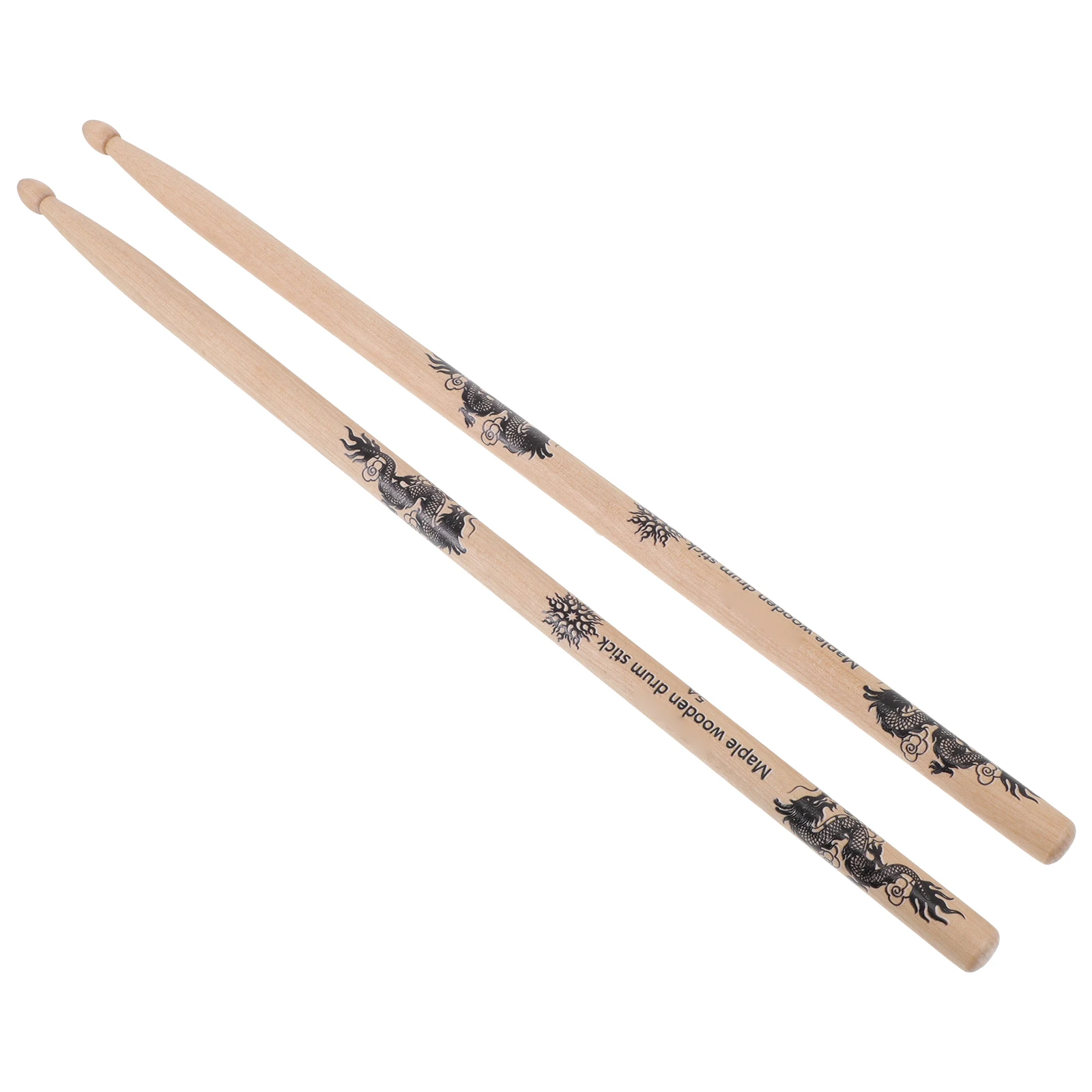 

2 Pcs Drumstick H Percussion Instrument Stick Round Smooth Wooden 5a Drumsticks Damping Useful Drum Tool Accessories