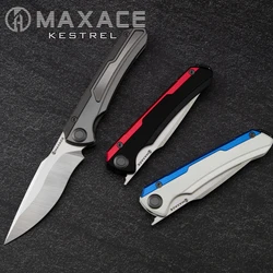 Maxaceknife Kestrel Folding Knife Outdoor Pocket Knife Practical Outdoor Self-defense Camping Survival Knife Hunting  Tool