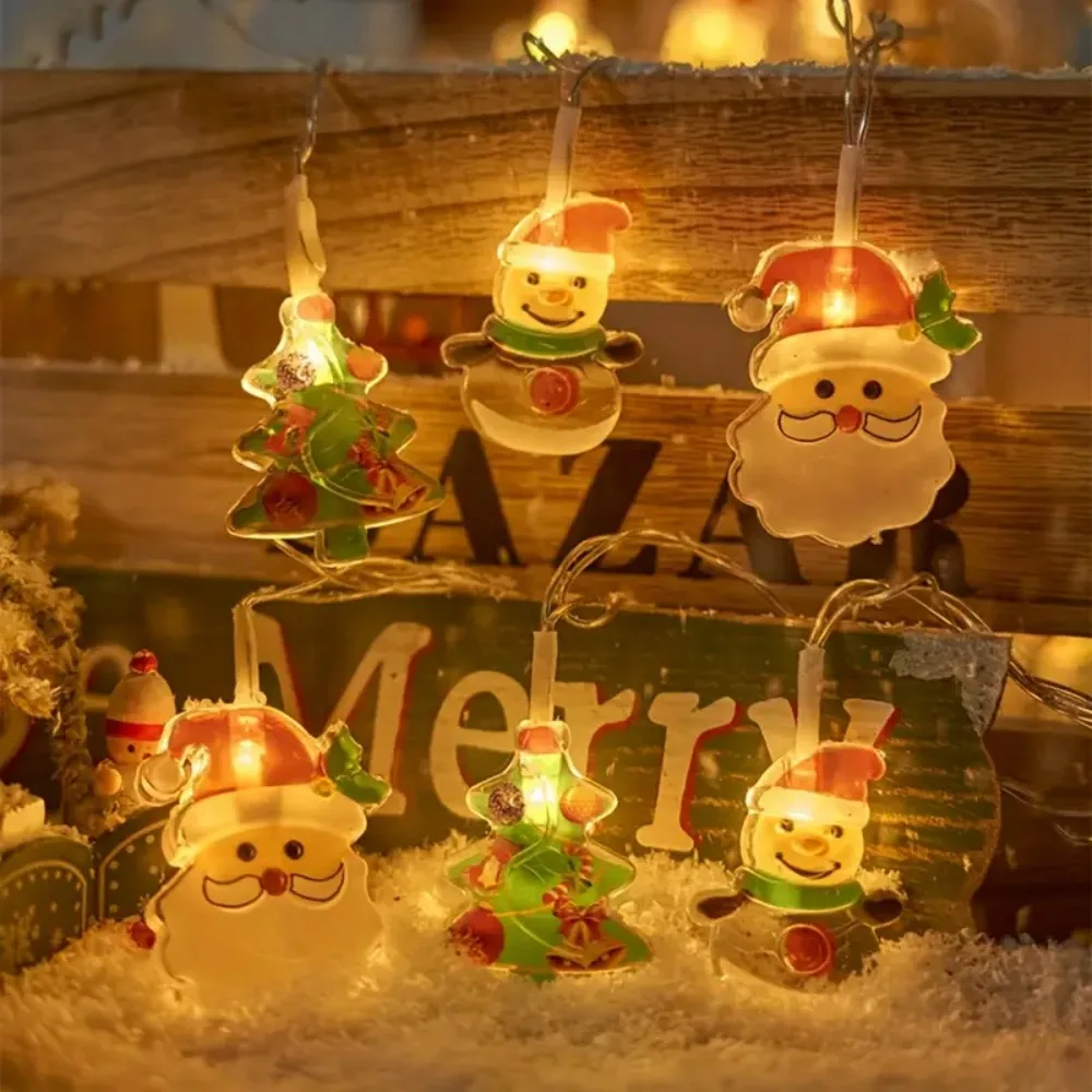 1.5M/3M Battery Box LED Fairy String Lights, Without Battery,Tree/Snowman/Santa Shape,Christmas Indoor Home Party Decoration