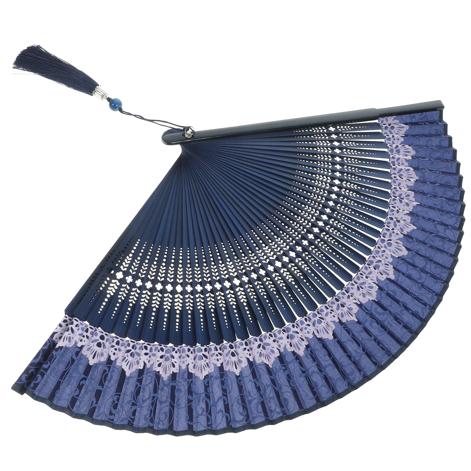 

Japanese Bamboo Fan Vintage Handheld Foldable Silk Fans Lightweight Portable Retro Style Women Hand Fan Stage Performance Prop