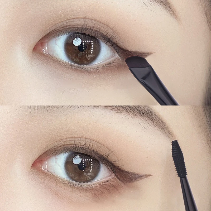 Blade Eyeliner Brush Thin Fine Angle Oblique Silicone Eyebrow Brush Under The Eyes Place Precise Detail Brush Makeup Beauty Tool