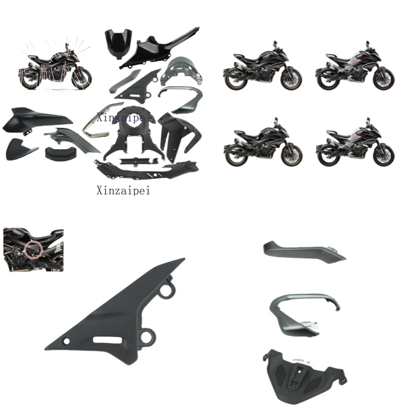 FOR CFMOTO 800NK 2023 2024 Zircon Black Motorcycle Body Shell Fairing 2023 800 NK Protective Board Cover Original Accessories