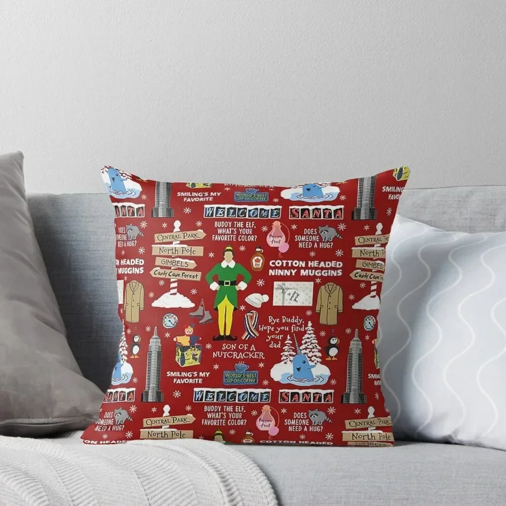 

elf collage Throw Pillow Rectangular Cushion Cover Elastic Cover For Sofa Luxury Pillow Case Custom Cushion pillow