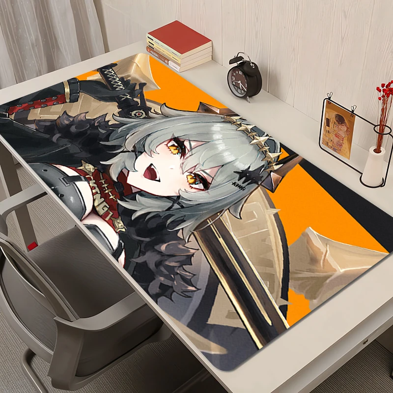 Mouse Pad Computer Caesar King ZZZ Desktop Mouse Mat Laptop Zenless Zone Zero HD Keyboard Pad PC Cool Anime Girl Gaming Mousepad
