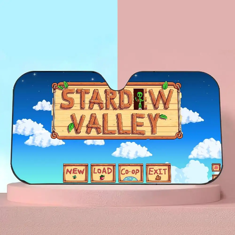Stardew Valley game Windshield Car Sunshade Funny Animal Windshield Sun Shade Window Cars Folding Rays Sun Visor Protector