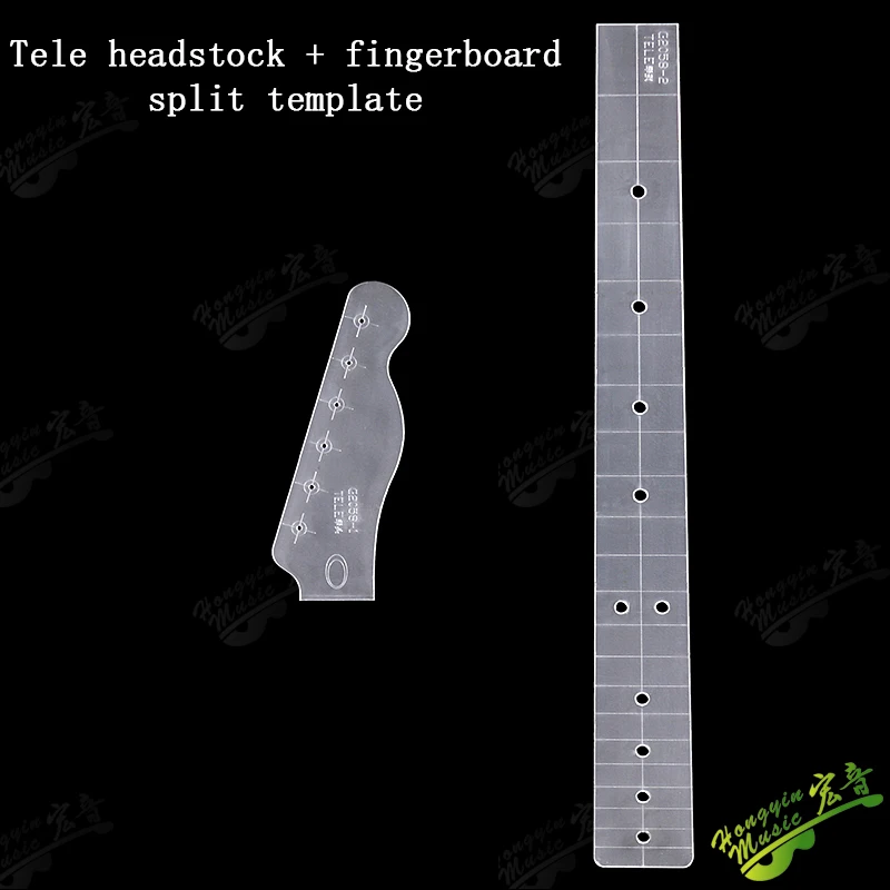 ST TL GR نمط الغيتار الكهربائي غراب الرأس + لوحة الأصابع سبليت قالب الرقبة قالب أكريليك شفاف قوالب صنع الجيتار #4