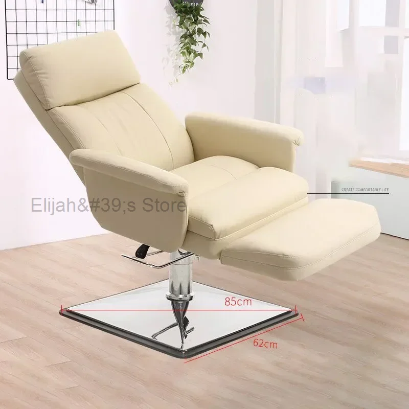 

Beauty Square Plate Barber Chairs Lay Mask Experience Sofa Multifunctional Barber Chairs Chaise Coiffeuse Salon Furniture QF50BC
