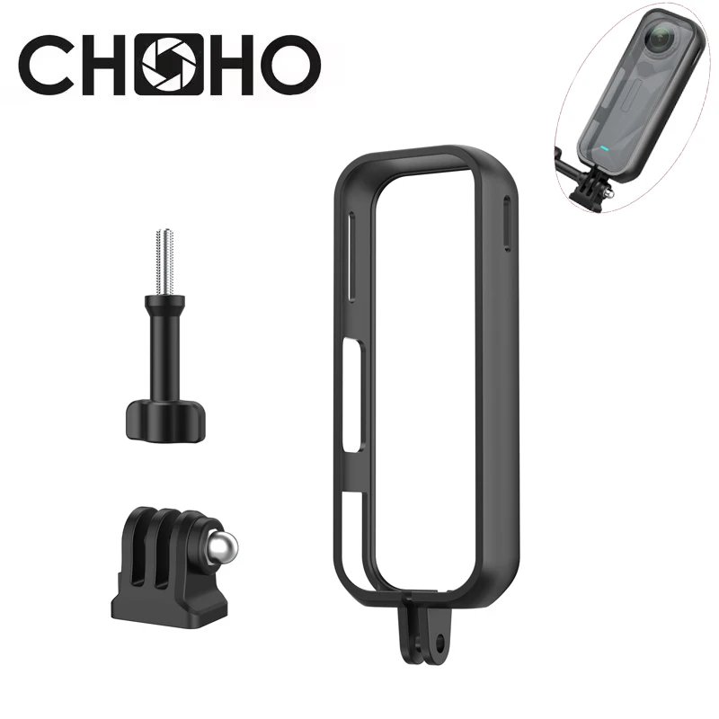 Insta360 X5 X4 X3 Accessories Frame Case Shell Protective Extra Cage + Base Mount For Insta 360 X3 X4 X5 Action Panoramic Camera