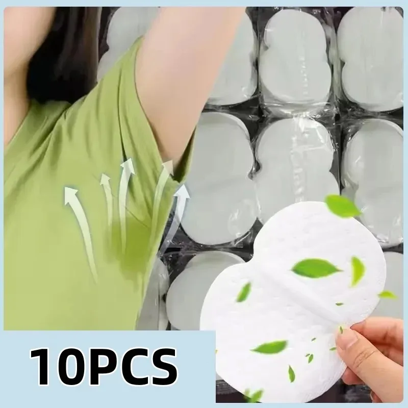 10/100Pcs Unisex Sweat Pads Summer Anti-Perspirant Deodorant Underarm Disposable Sweat Absorbent Armpit Shield Pads for Comfort