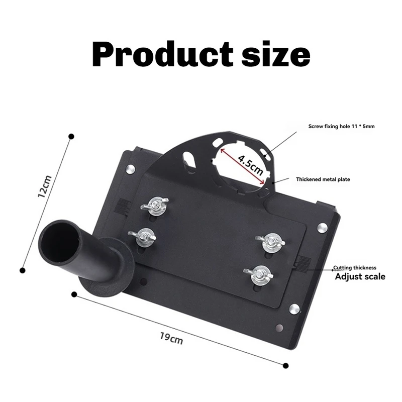 100-Type Angle Grinder 45° Tile Chamfering Stand Grinder Support Chamfer Cutting Auxiliary Side Handle Fixed Holder US Plug