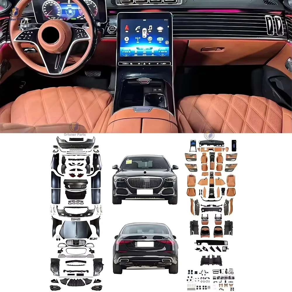 JT Ortuner New One Set Full Body Kit W221 Upgrade W223 for Benz S-Class for maybach Interior Exterior Bumper PP Self-ad