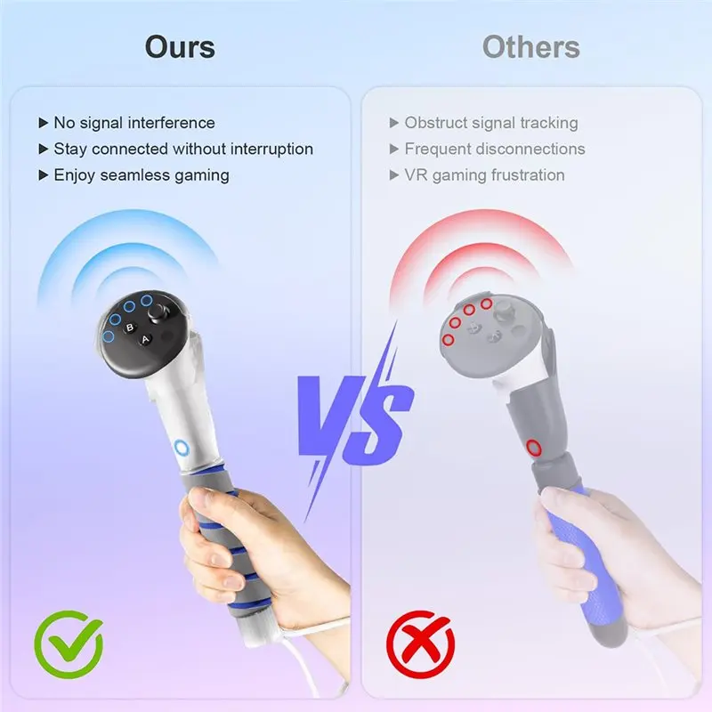 A97I-For Gorilla Tag Long Arms For Quest 3S/3/2, Beat Saber Handle Sticks Dual Extensions Grips For Playing VR Games - view 6