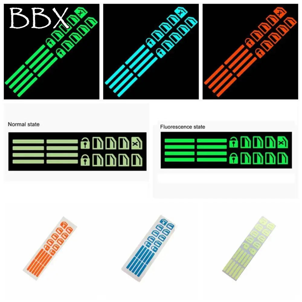 

Car Window Button Luminous Stickers Lifter Switch Universal Auto Interior Styling Night Fluorescent Stickers Decals Accessories