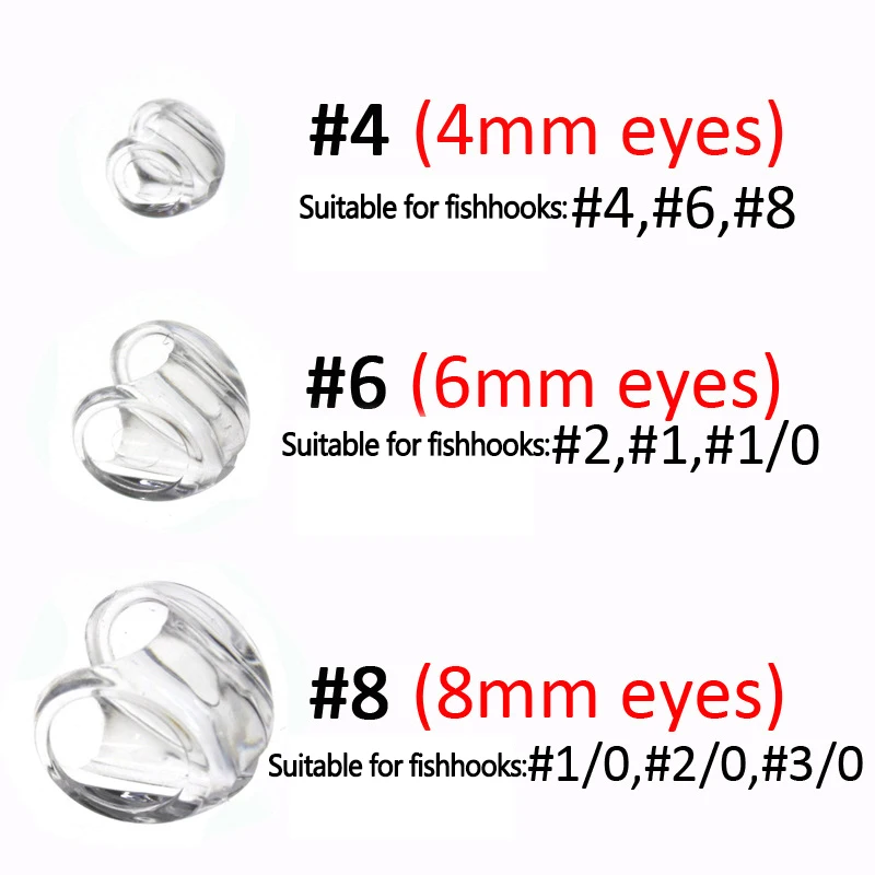 10 Stück transparente Fischmasken + 20 holografische 3D-Fischaugen, Fliegenbindematerial zum Binden von Streamern, Hechten, Barschen, Forellen, Salzwasser-Angelködern – Detail 4