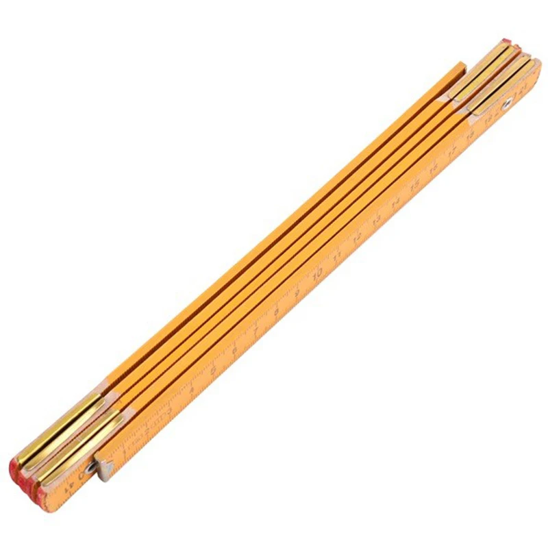 Wooden Folding Ruler Folding Metric Ruler Metric Measurement Carpenter Folding Ruler Folding Ruler for Carpenter Engineer