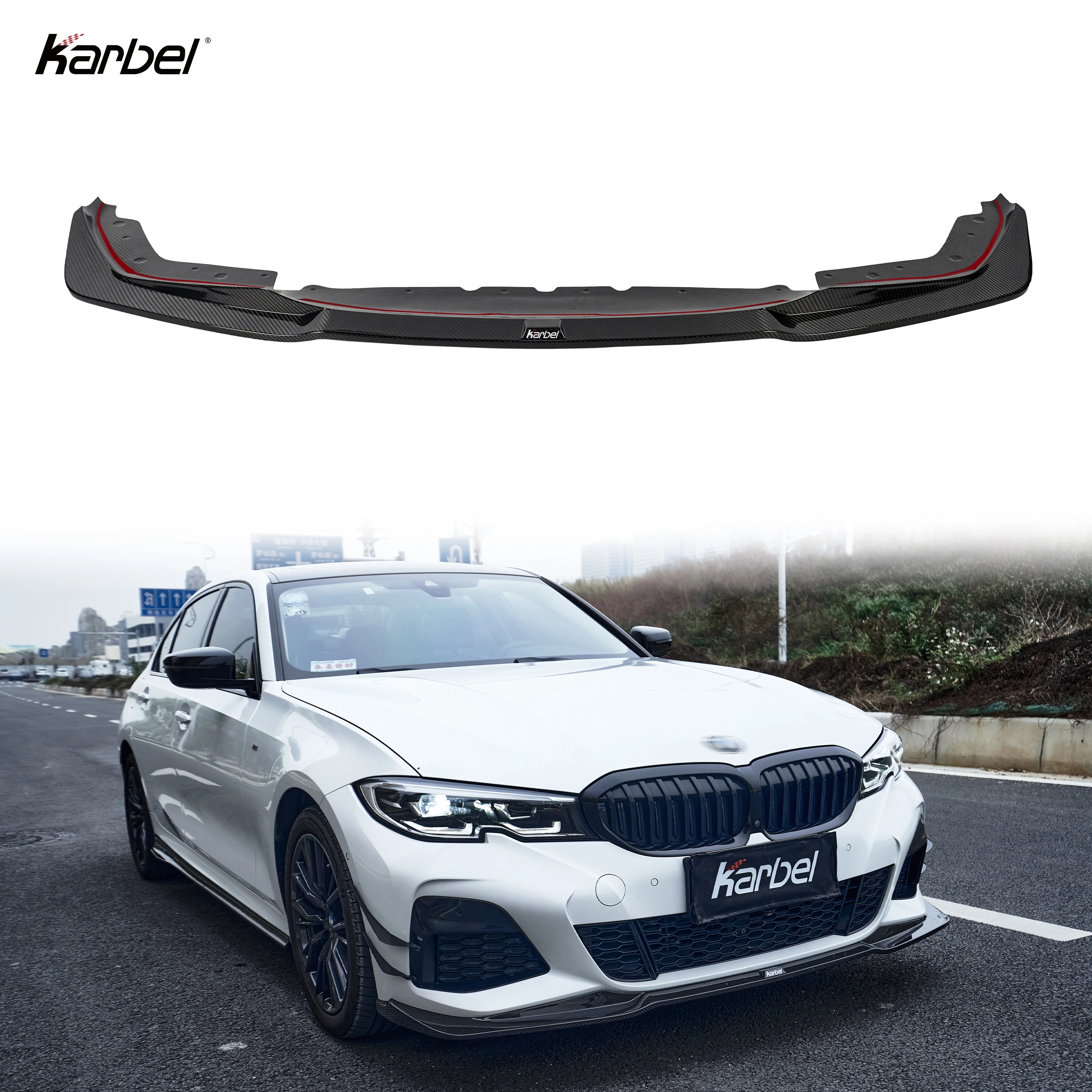 

Dry Carbon Fiber Rear Diffuser for BMW 3 Series M Sport 2019-20232Glossy Exterior Body Kit