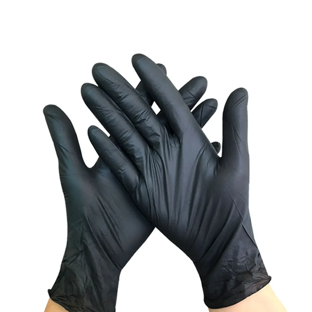 50PC Nitrile Disposable Gloves Powder-Free Non-Medical Laboratory Protective Household Cleaning Gloves Nitrile Latex Gloves