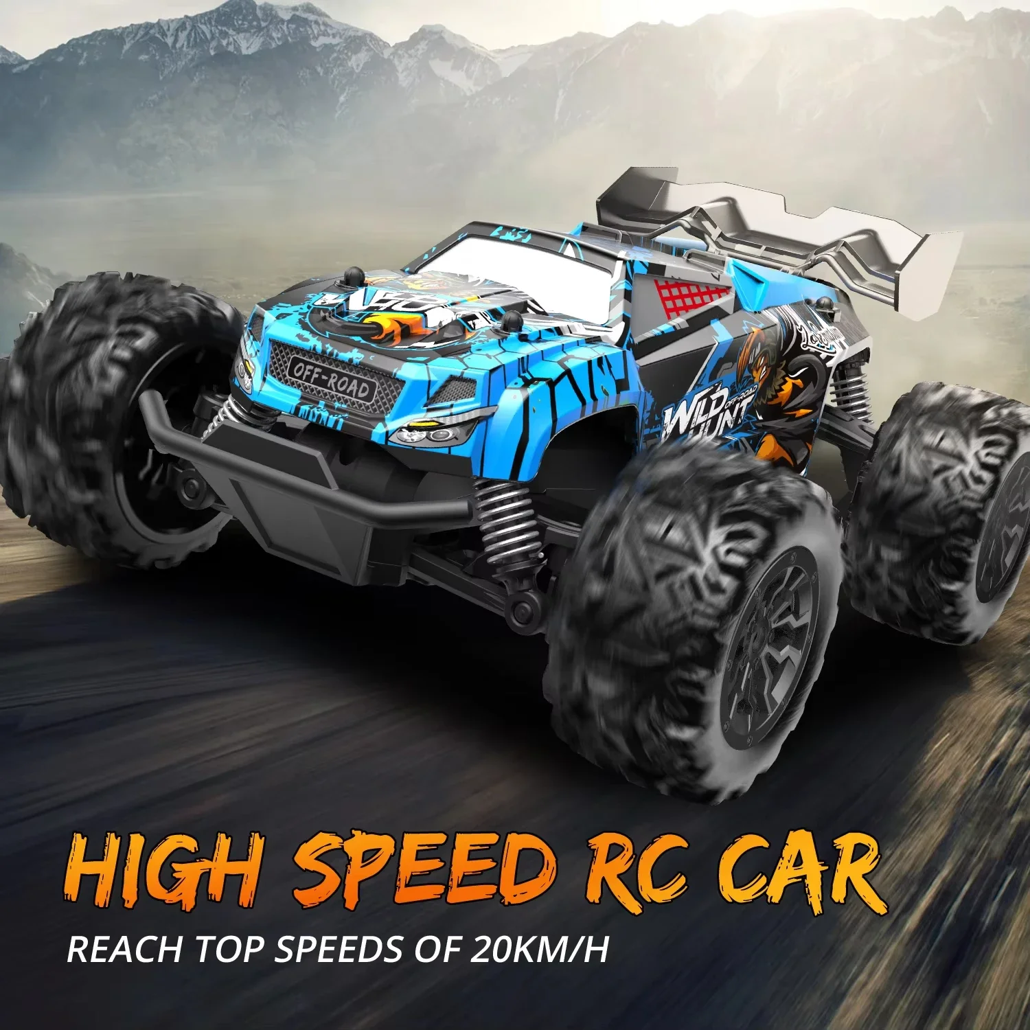 4x4 All Terrain Remote Control Toy Monster Truck Radio Control Electric Car Children 4wd High Speed Drift Rc Stunt Climbing Car