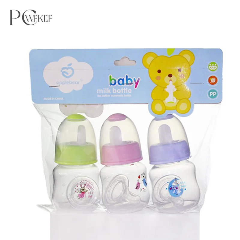 60ml Baby Newborn Nursing Nipple Bottle PP Pacifier Milk Water Feeding cute