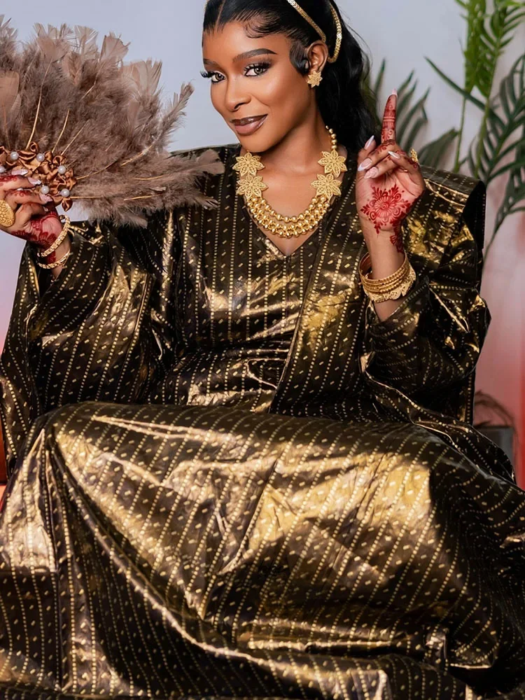 

Ramadan & Eid Kaftan Dress for Women, Luxury African Party Boubou, Elegant Ankara Dashiki Robe for Eid Mubarak Celebration