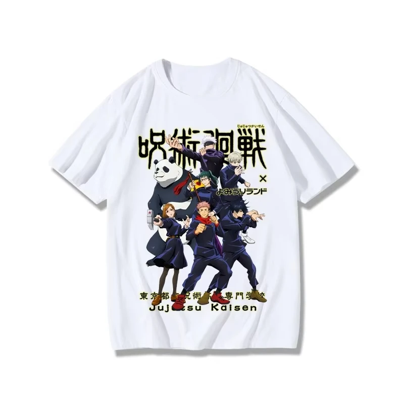 

Spell Return Battle T-shirt with five knots Youren Fuehhui 2D animation, retro and casual surroundings suitable for all seasons