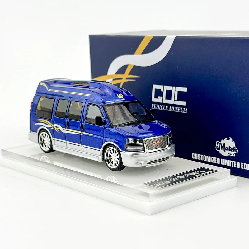 GOC Diecast Alloy 1:64 Scale GMC SAVANA SUV Car Model Collection Display Ornament Toy Gift