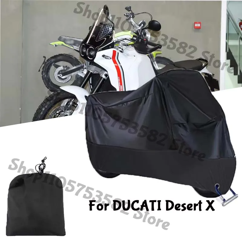Motorcycle Full Covers For DUCATI Desert X Outdoors Sun Protection Dust No Ear Thickened Oxford Clothcover Accessories