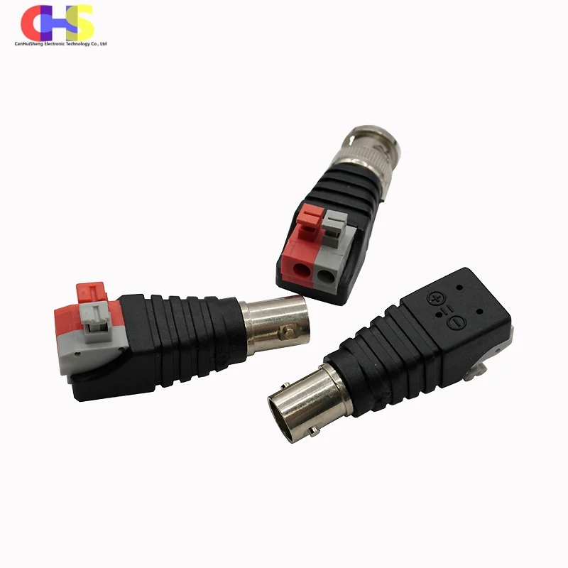 5pcs Press Type DC Power Plug Q9 BNC RCA Adapter connecting terminal For AV Audio Video CCTV Camera Speaker Wire Cable Connector