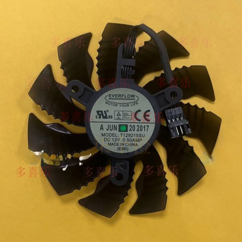 EE   1pcs  T129215SU DC12V 0.50AMP graphics card cooling fan